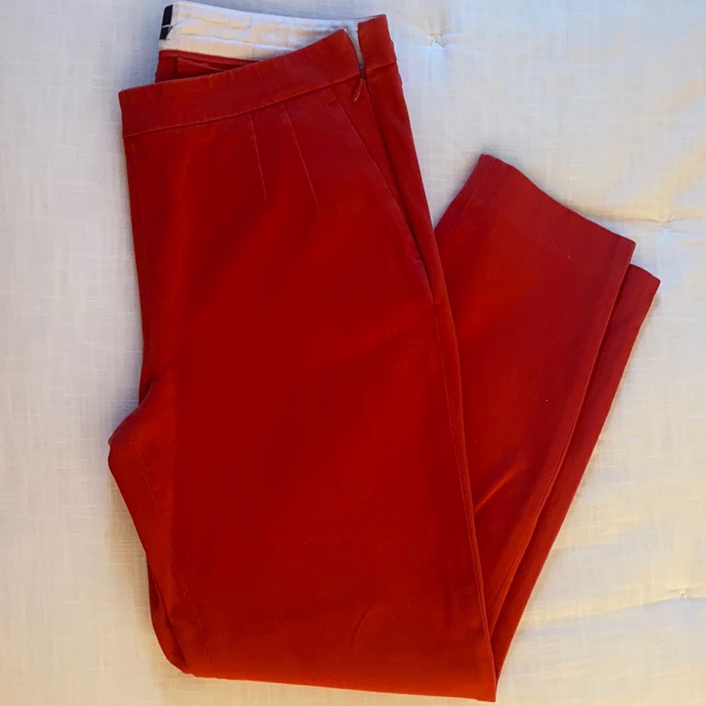 J. Crew Martie Pants Cerise 4 Side Zip, Slim fit